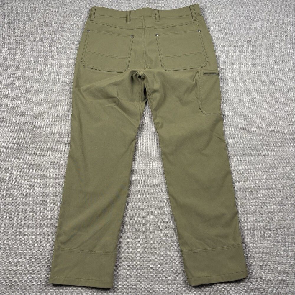 Orvis Men’s Tech Cargo Pants 34x30 Olive Green “Cordura” Stretch Gorpcore Nylon - Picture 2 of 11